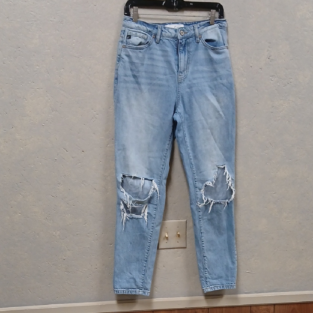 KanCan Blue Estilo Jeans with Distressed Details Sz 5/26